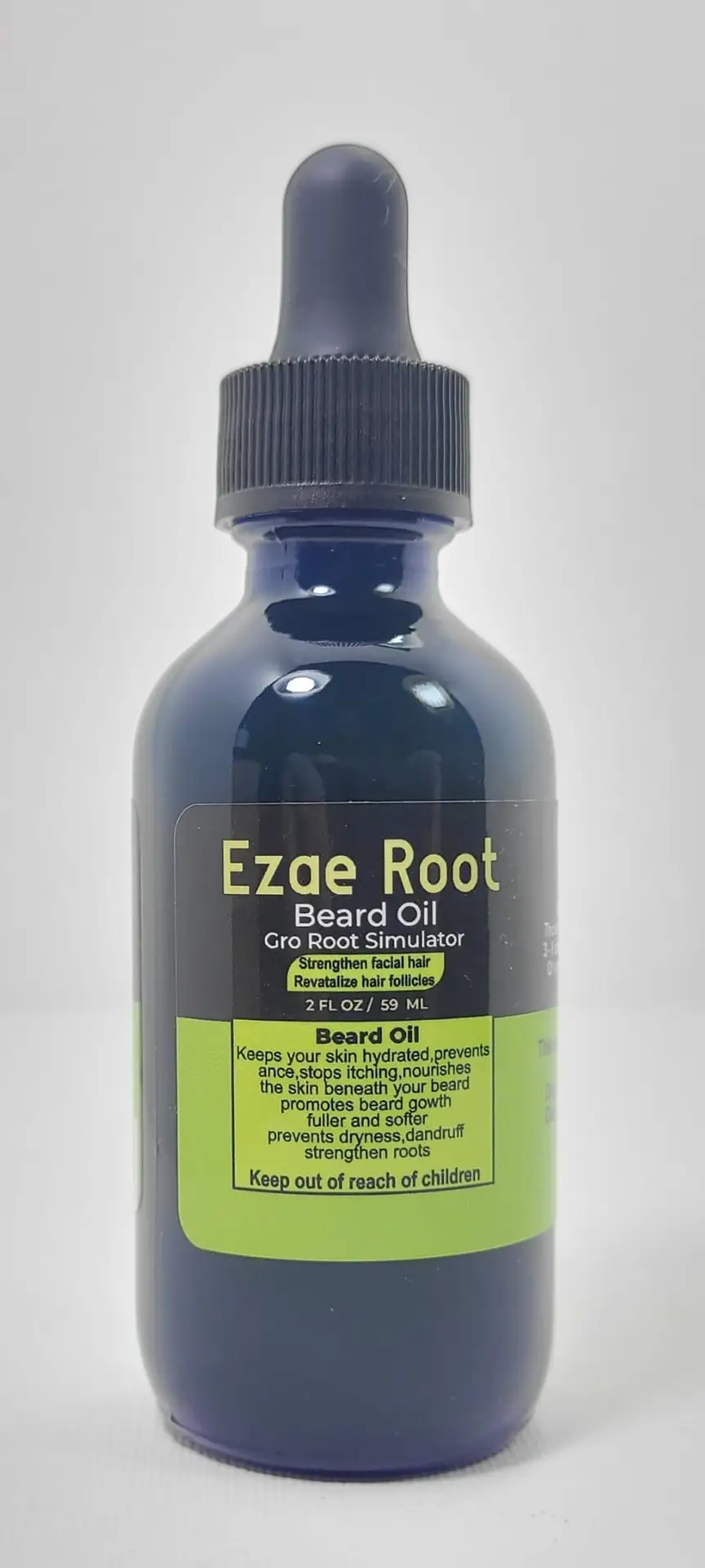 Ezae Root Beard Oil Gro Root Stimulator Strengthen Facial Hair Revitalize Hair Follicles